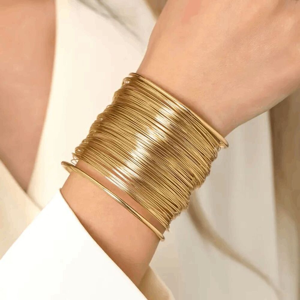 Boho Multi Layered Gold Bracelet